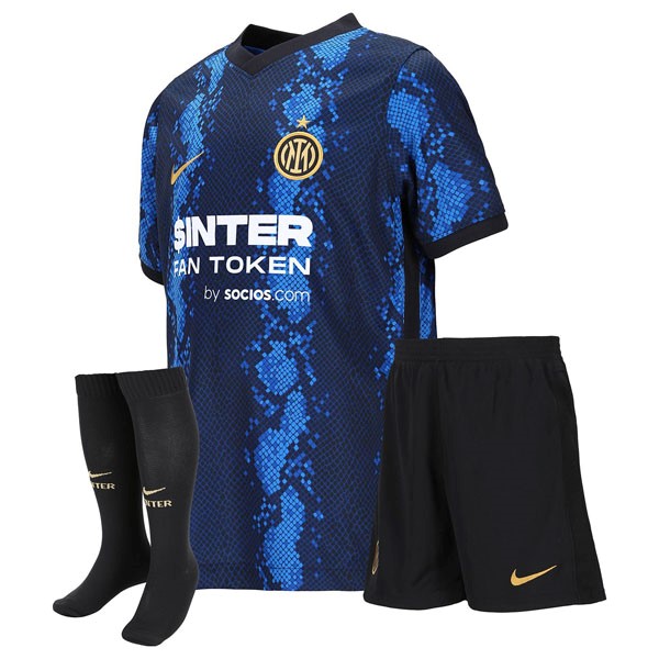 Heimtrikot Inter Milan Kinder 2021-2022 Günstige Fußballtrikots